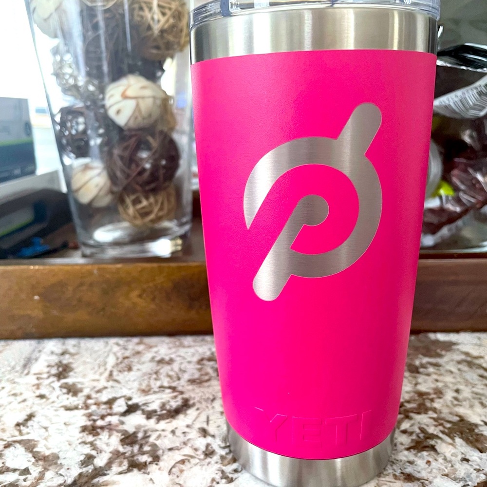 PINK Peloton x yeti